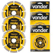 Kit 3 Disco de Corte Diamantado 110x20mm V3 Vonder Kit 3 Disco de Corte Diamantado 110x20mm V3 Vonder