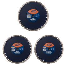 Kit 3 Disco De Corte Diamantado Segmentado 350mm Asfalto RCI Kit 3 Disco De Corte Diamantado Segmentado 350mm Asfalto RCI