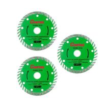 Kit 3 Disco De Corte Diamantado Turbo Eco 110X20Mm 4.3/8''