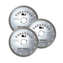 Kit 3 Disco de Corte Diamantado Turbo Topa Tudo 180mm