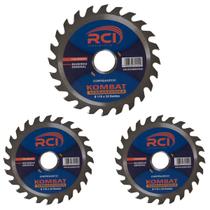 Kit 3 Disco De Serra Circular Vídea 110 X 20mm 24 Dentes RCI Kit 3 Disco De Serra Circular Vídea 110 X 20mm 24 Dentes RCI