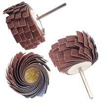 Kit 3 Disco Flap Roda De Lixa Grão 80 320 600 Micro Retífica