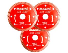 Kit 3 Disco Para Corte Porcelanato Extra Fino 105mm Makita