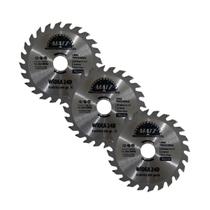 Kit 3 Disco Serra Wídea Madeira 24 Dentes 110mm x 20mm Matz