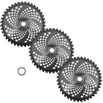 Kit 3 Discos 40 Dentes 1 Polegada (25,4mm) com Redutor 20mm para Roçadeira Carbon Fak Kit 3 Discos 40 Dentes 1 Polegada (25,4mm) com Redutor 20mm para Roçadeira Carbon Fak