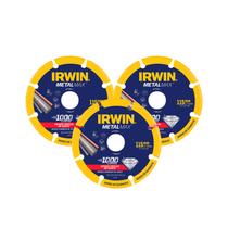 Kit 3 Discos de Corte Diamantado Metais 115x 1,2 x22mm Irwin