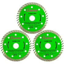 Kit 3 Discos De Corte Diamantado Turbo Eco 110mm x 20mm - Cortag