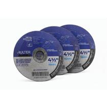 Kit 3 Discos de corte para esmerilhadeira 115mm Hulter PRO