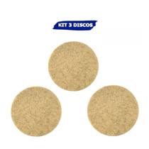 Kit 3 discos de polimento natural blend pelo de porco 505mm 3m
