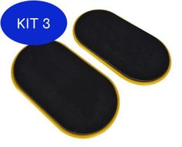 Kit 3 Discos Deslizantes Para Exercícios 17,5 Cm