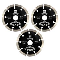 Kit 3 Discos Diamantado 110X20mm Segmentado Samurai