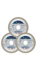 KIT 3 Discos diamantado tubo fino PROporcelanato 105mm Bosch KIT 3 Discos diamantado tubo fino PROporcelanato 105mm Bosch