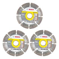 Kit 3 Discos Diamantados 105mm Segmentado Bosch