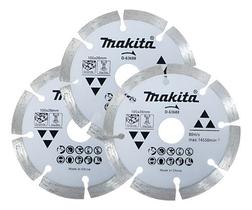 Kit 3 Discos Diamantados Corte A Seco 105 Mm Makita D-63688 Kit 3 Discos Diamantados Corte A Seco 105 Mm Makita D-63688
