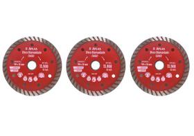 Kit 3 Discos Diamantados Turbo Atlas Kit 3 Discos Diamantados Turbo Atlas