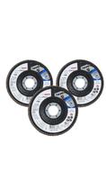 KIT 3 Discos Flap Std for Metal 115mm Grão120 Crv FV Bosch