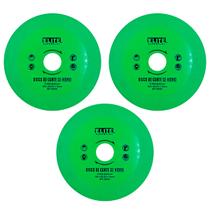 Kit 3 Discos Para Cortar Vidro 110mm Lâmina Fina 1mm Elite