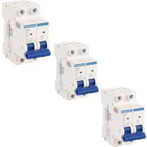 Kit 3 Disjuntor 10A Bipolar Tramontina TDJ3 Curva C 3kA Kit 3 Disjuntor 10A Bipolar Tramontina TDJ3 Curva C 3kA