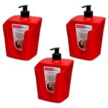 Kit 3 Dispensador Porta Detergente e Esponja 610 ml C/ Bico Dosador