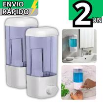 Kit 3 Dispenser Automático Sabão Líquido Álcool Porta Sabonete Líquido Para Parede Com Suporte
