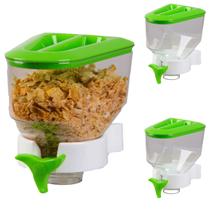 Kit 3 Dispenser de Parede Porta Alimentos Mantimentos Cereais Grãos Balas Açucar 1,4 Litros - COBRIREL