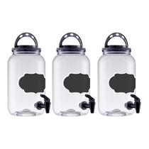 Kit 3 Dispenser Multiuso Suqueira Lousa com Alça 3,6LT - Kit 3 Dispenser Multiuso Suqueira Lousa com Alça 3,6LT -