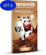 Kit 3 Display com 6 Chocolate Vegano Sem Lactose, Zero Milk