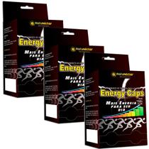 Kit 3 Display Energy Caps 72 Blister com 12 Cápsulas Suplemento Energético Natural Natunéctar Energia