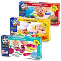 Kit 3 Diver Massa Massinha de Modelar Moldes Variados