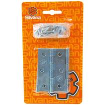 Kit 3 Dobradiças 2.1/2" Aço Zincado - Silvana Kit 3 Dobradiças 2.1/2" Aço Zincado - Silvana