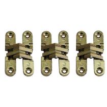 Kit 3 Dobradiças Invisíveis 70Mm Cruz Para Portas Interna Kit 3 Dobradiças Invisíveis 70Mm Cruz Para Portas Interna