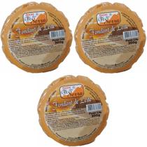 Kit 3 Doce de Leite Puro de Minas Gerais Fondant de Leite Tablete 300g cada Total900g Doces Pé Serra