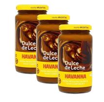 kit 3 Doce Leite Havanna Dulce De Leche Argentino Vidro 420g