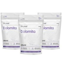 Kit 3 Dolomita Epiltrat Natural Calmante Renovação Celular Facial Corporal Rosto Labotrat 200g