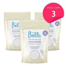 Kit 3 Dolomita Pré e Pós Depilação Depil Bella 800g