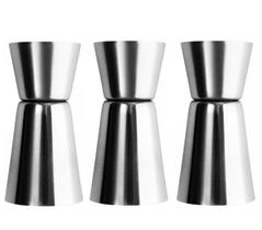 Kit 3 Dosador Medidor Bebidas Inox 60 e 30ml Coquetel Drink Kit 3 Dosador Medidor Bebidas Inox 60 e 30ml Coquetel Drink