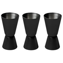 Kit 3 Dosadores Duplo Inox 60/30ml Lyor Drinks Barman Bebida Kit 3 Dosadores Duplo Inox 60/30ml Lyor Drinks Barman Bebida