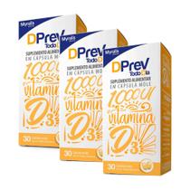 Kit 3 DPrev Todo Dia 1.000UI 30 Cápsulas