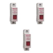 Kit 3 DPS Modelo SPD Monopolar 20kA à 40kA 275V Classe II Sibratec Kit 3 DPS Modelo SPD Monopolar 20kA à 40kA 275V Classe II Sibratec