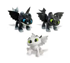 Kit 3 Dragões Como Treinar Seu Dragão Baby Dusk Dawn Eclipse