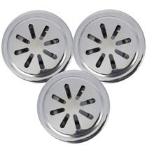 Kit 3 Drenos Nivel Inox De Parede 50mm Piscina Alvenaria