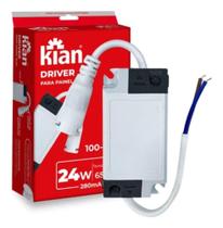Kit 3 Driver Led Reator Fonte 24w Bivolt - Kian