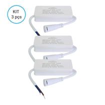 Kit 3 driver reator eletronico painel plafon led 40w bivolt