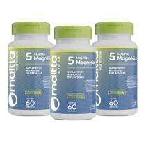 Kit 3 Duom 5 Magnésios Quelato Malato Taurato Citrato Óxido 3x60 Cápuslas - Duom