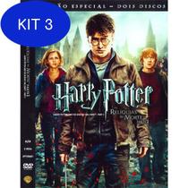 Kit 3 Dvd Harry Potter E As Relíquias Da Morte - Parte 2 - Warner