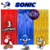 kit: 3 e 4 Cortina Metalizada Decoração Sonic , Festa , Aniversário, Adereços , Banner , Festival, Comemoração kit: 3 e 4 Cortina Metalizada Decoração Sonic , Festa , Aniversário, Adereços , Banner , Festival, Comemoração