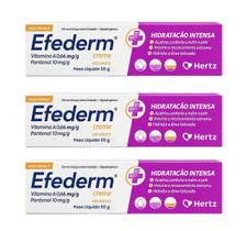 Kit 3 Efederm Creme Recuperador Da Pele 55g Kley Hertz