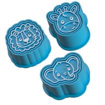 Kit 3 Ejetor Carimbo Brigadeiro Leão Girafa Elefante Kit 3 Ejetor Carimbo Brigadeiro Leão Girafa Elefante