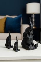 Kit 3 Elefantes Decorativos Família Geométricos Modernos, perfeitos para Sala, Quarto, Escritório e Kit 3 Elefantes Decorativos Família Geométricos Modernos, perfeitos para Sala, Quarto, Escritório e
