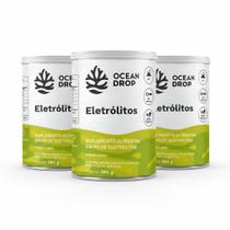 Kit 3 Eletrólitos Potássio 180g Sabor Limão Ocean Drop Kit 3 Eletrólitos Potássio 180g Sabor Limão Ocean Drop